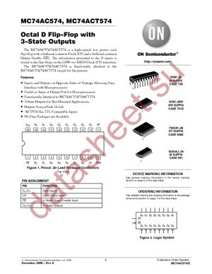 MC74AC574DWG datasheet  